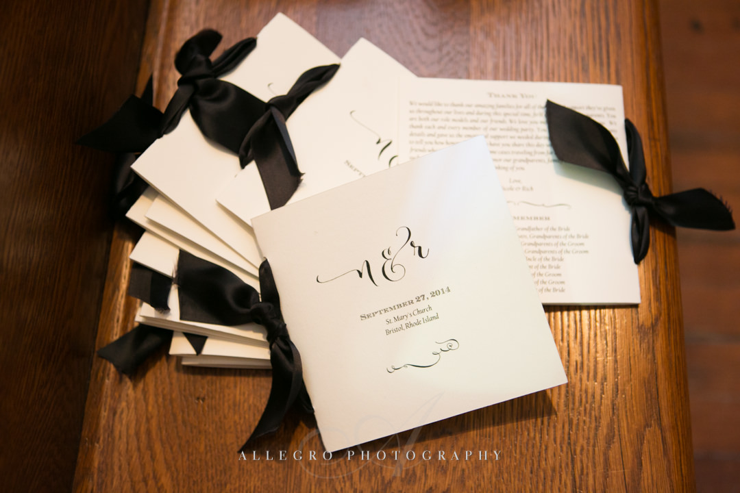 wedding invitation boston - Photographed by Allegro Photography 