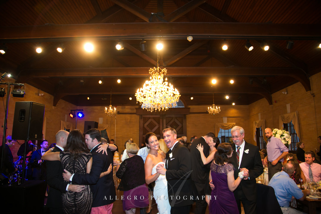 wedding reception linden place - photographed by allegro photography