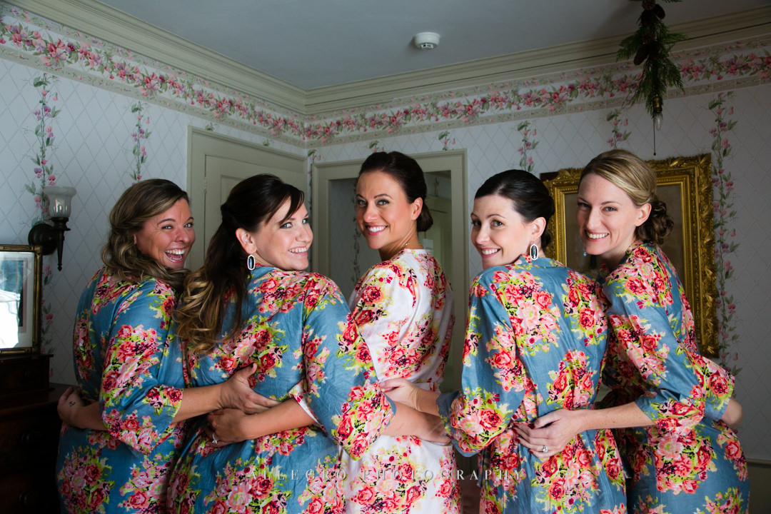 bride and bridesmaids boston - photographed by allegro photography