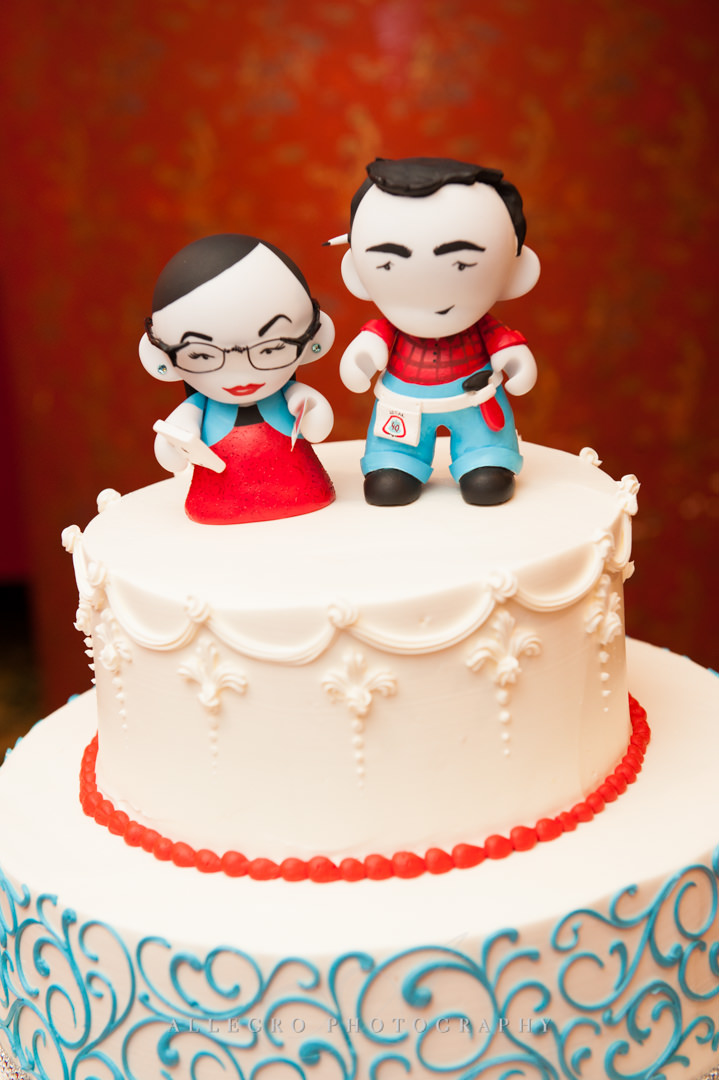 anime wedding cake boston - photographed by allegro photography