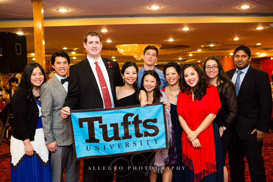 tufts alumni at wedding - photographed by allegro photography