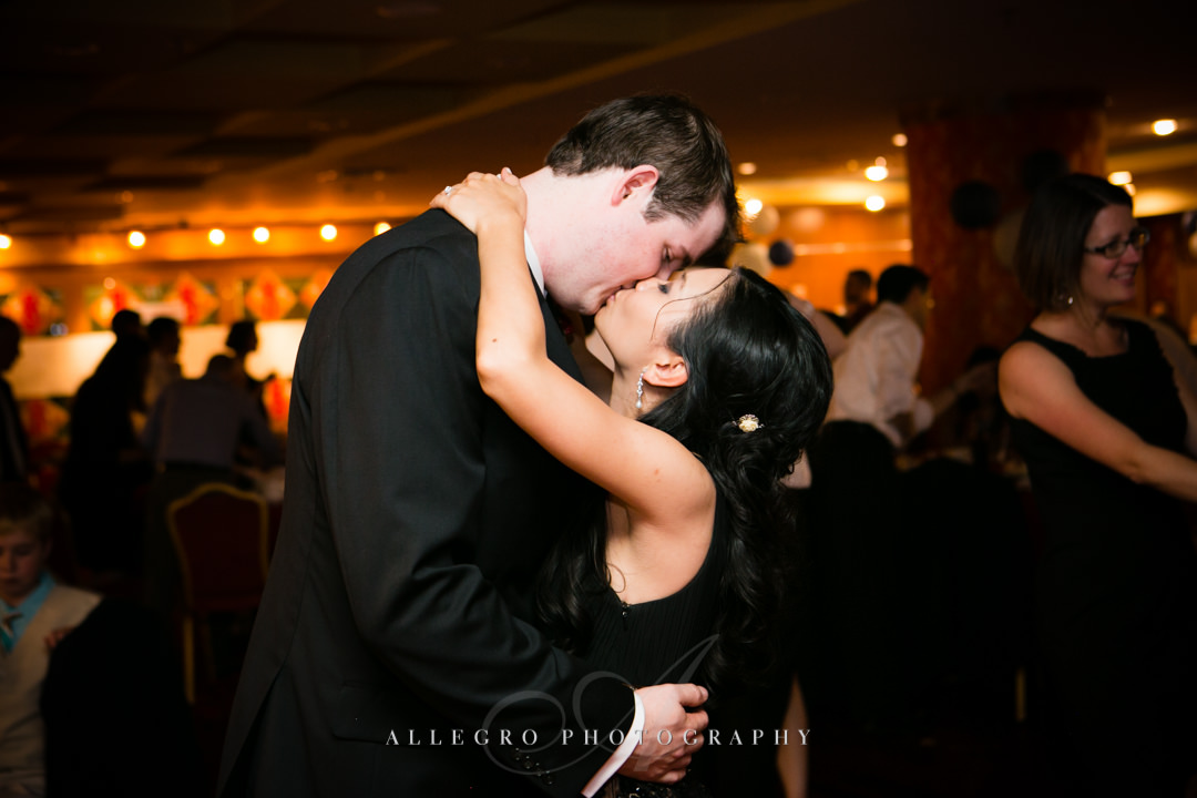 bride and groom at wedding boston - photographed by allegro photography