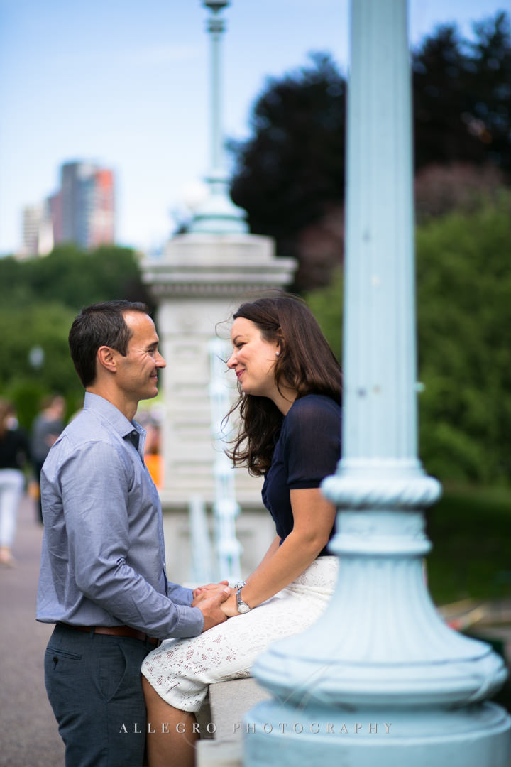 classic boston engagement photo - photographed by allegro photography