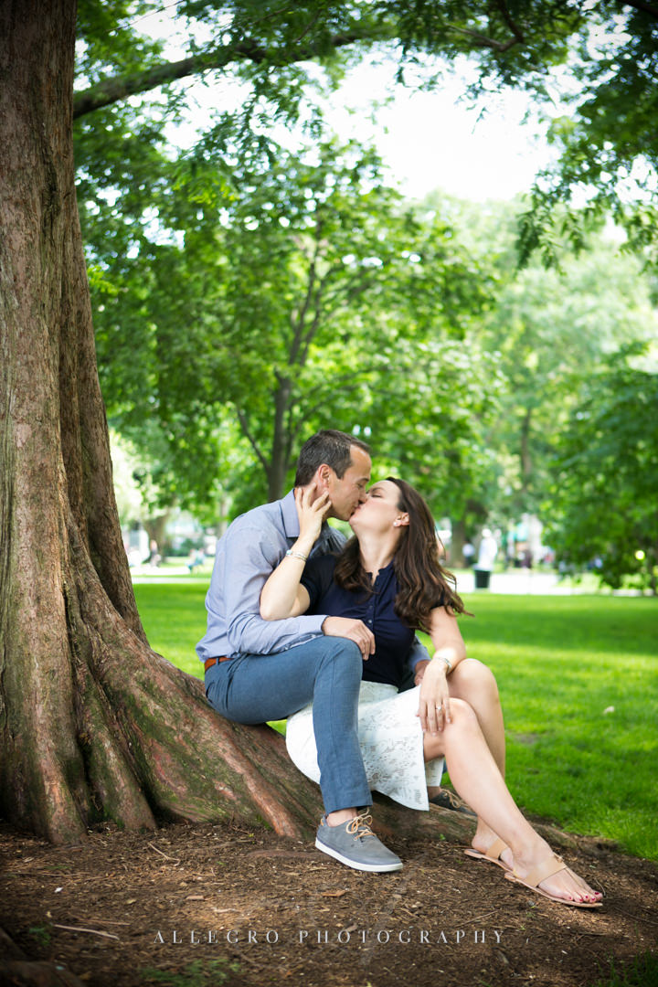 outdoor engagement photos boston - Photographed by Allegro Photography