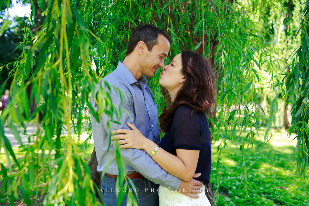 outdoor engagement photos boston - Photographed by Allegro Photography