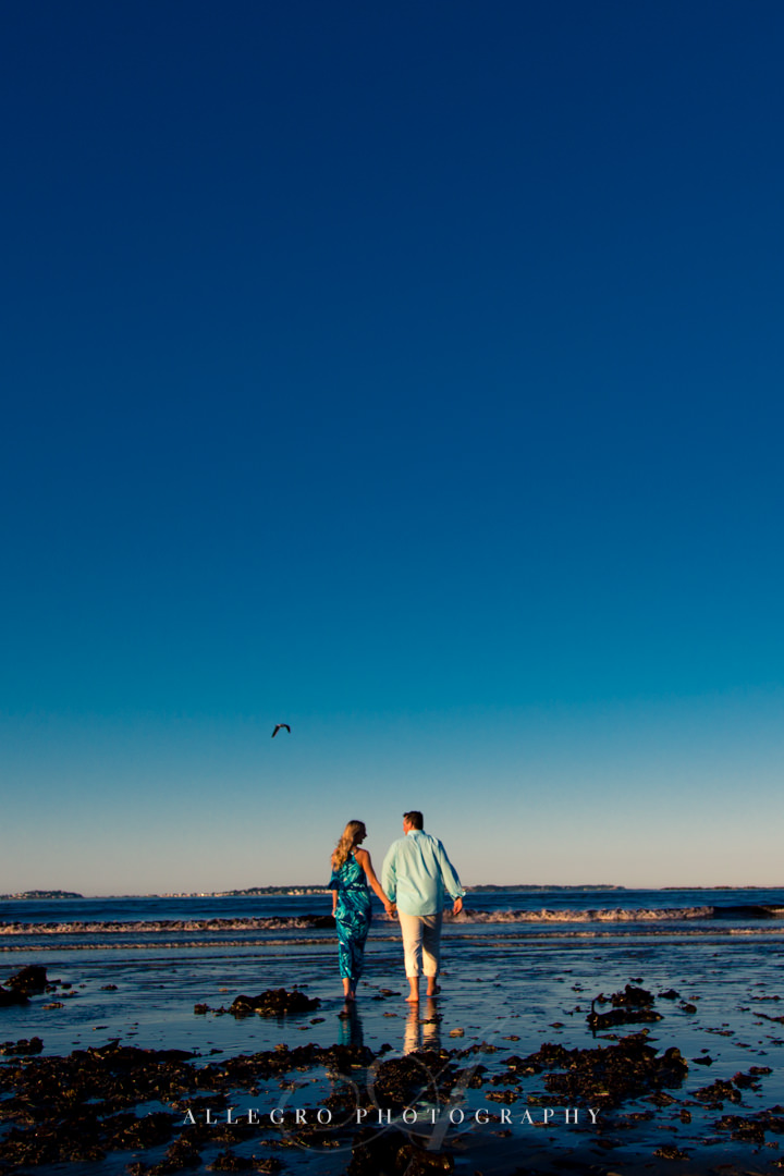 boston beach engagement photos - Photographed by Allegro Photography 
