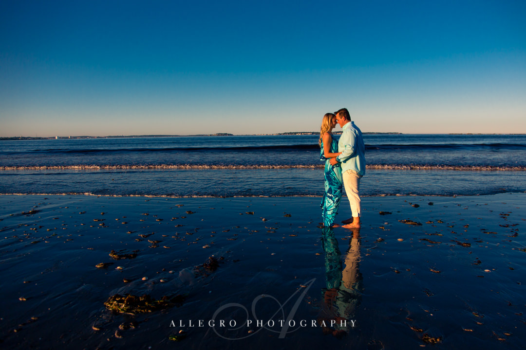gorgeous beach engagement session MA - Photographed by Allegro Photography 