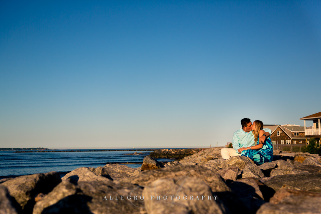 revere beach engagement - Photographed by Allegro Photography 