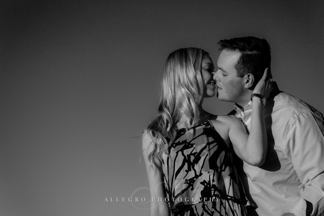dramatic beach engagement - Photographed by Allegro Photography 