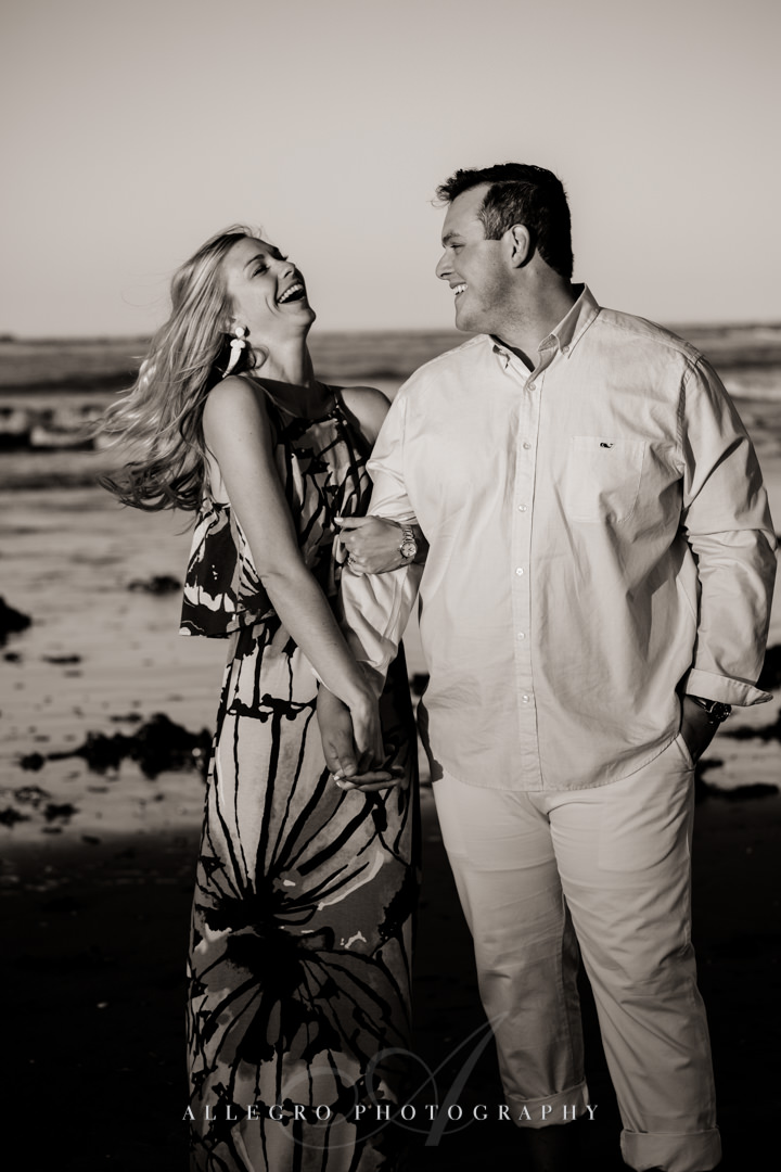 dramatic beach engagement session - Photographed by Allegro Photography 