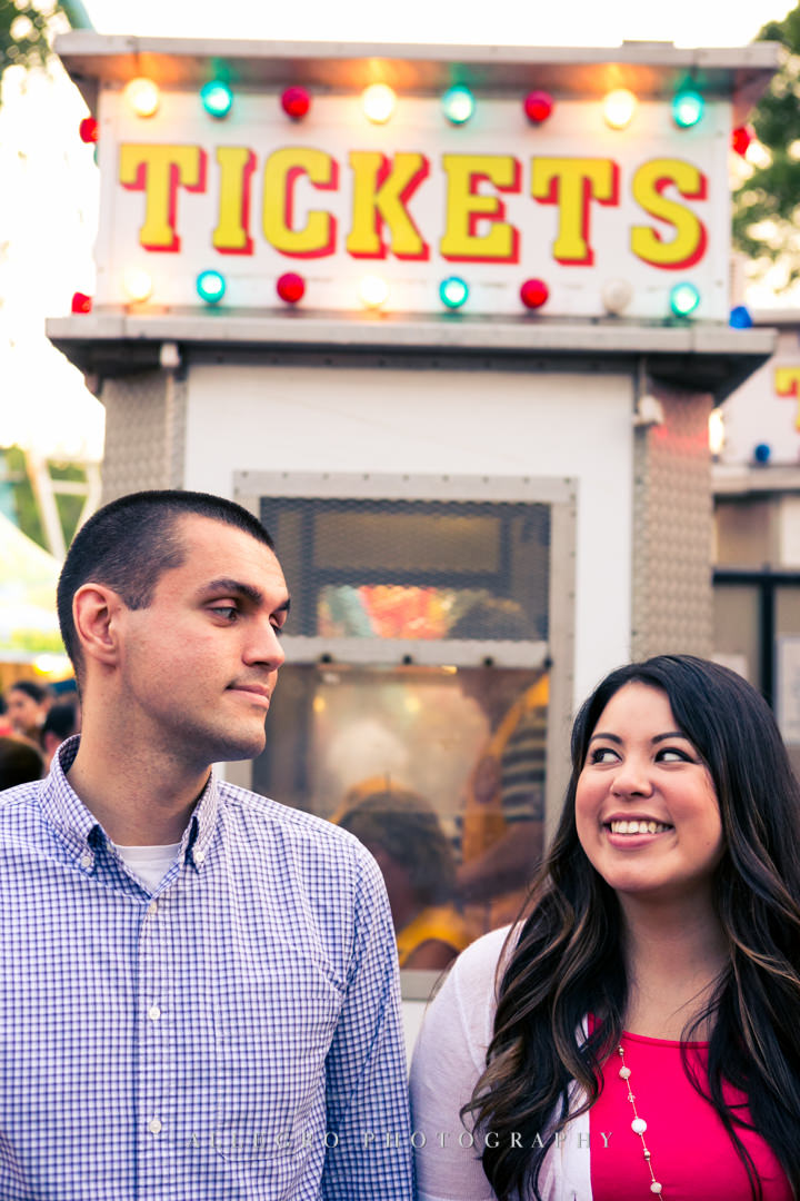carnival engagement photo - photographed by allegro photography
