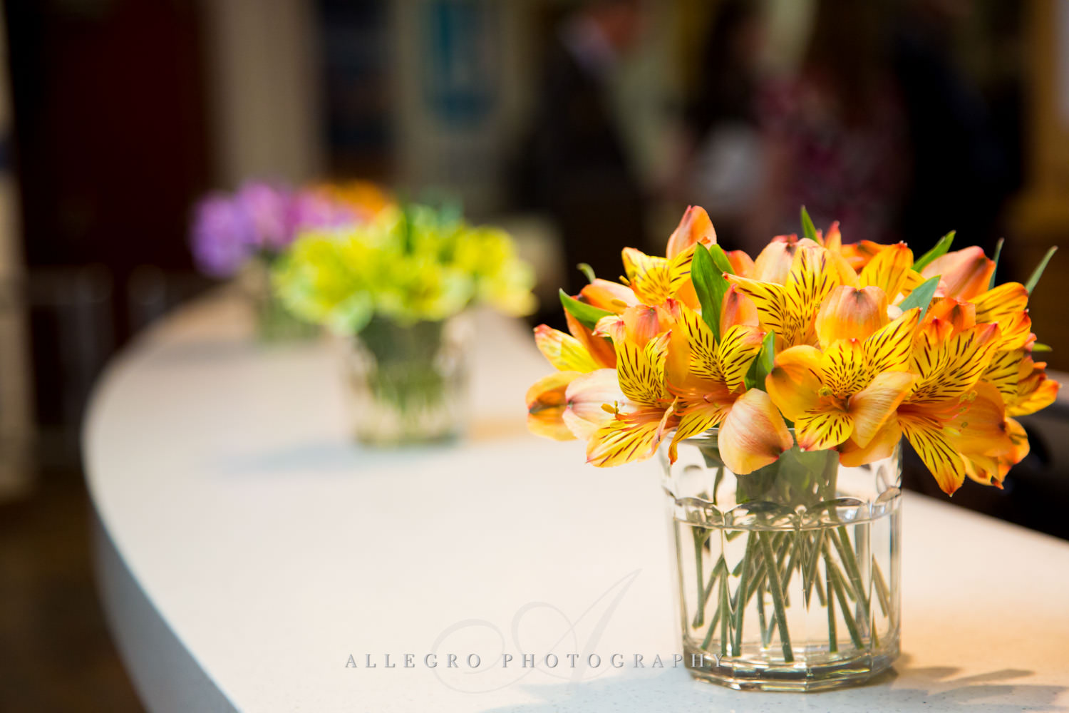 Floral photo by Allegro Photography at the nonprofit JCC@333