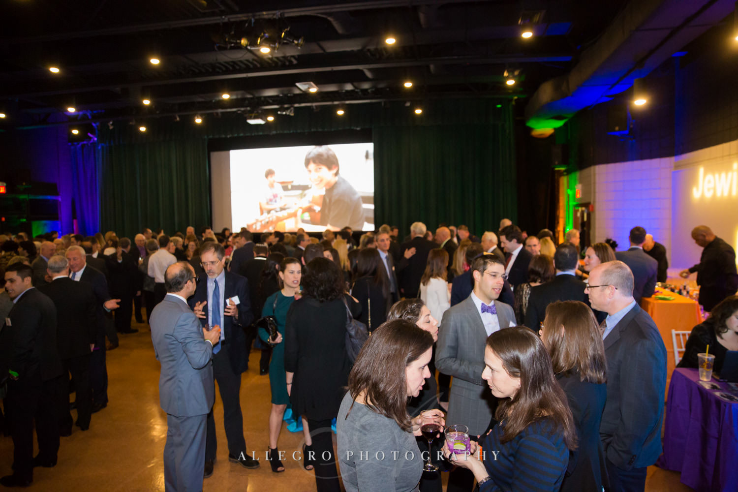 Guests mingling at nonprofit event shot by Allegro Photography