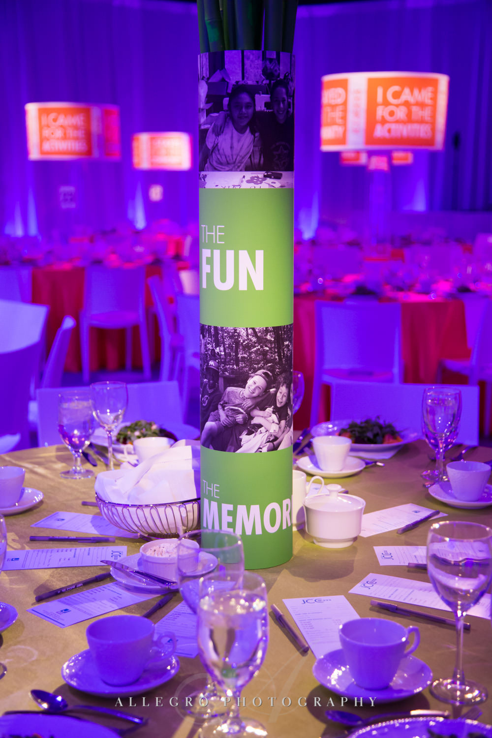 Nonprofit event photography decor shot by Allegro Photography