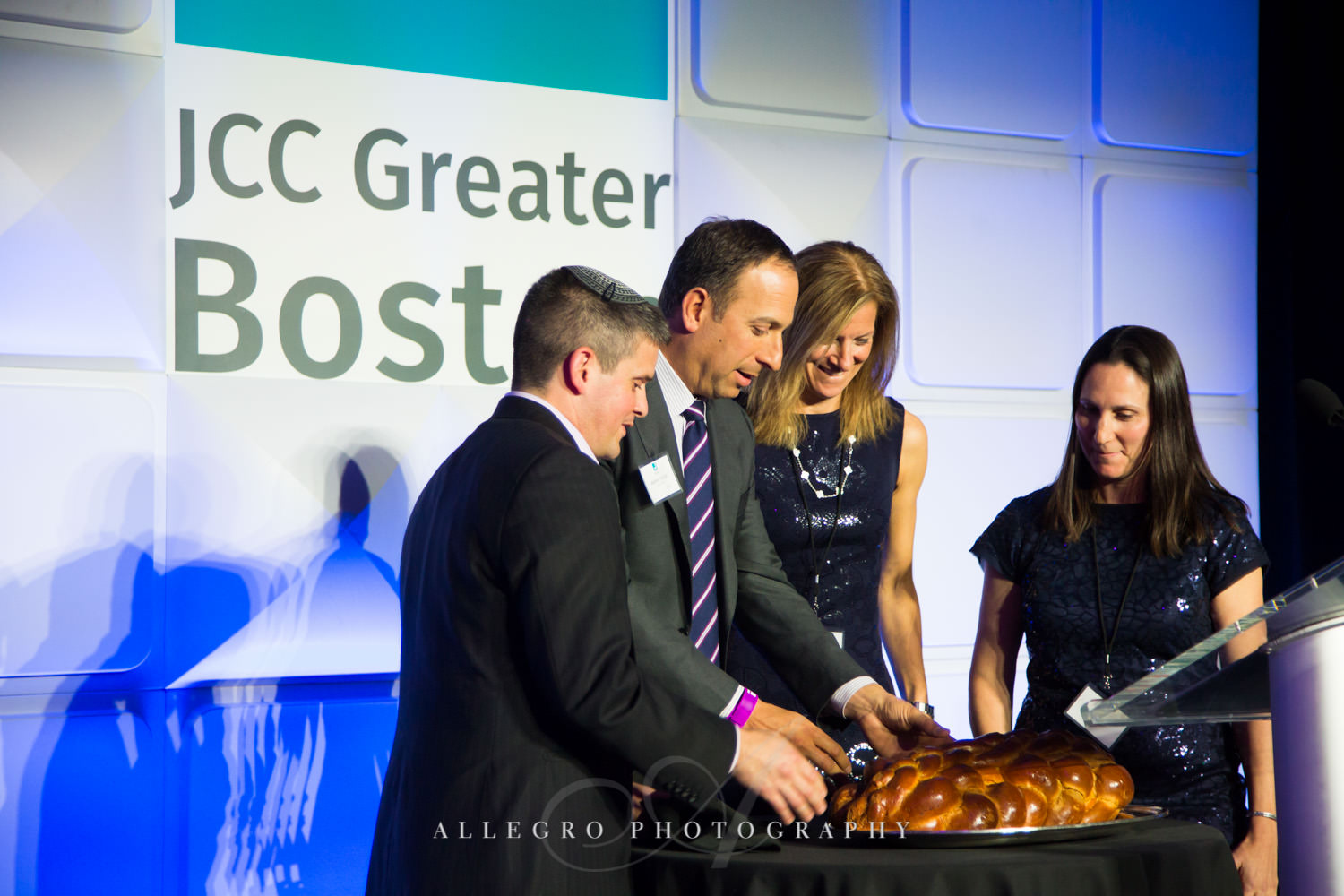 Jewish tradition at JCC@333 nonprofit event photographed by Allegro Photography