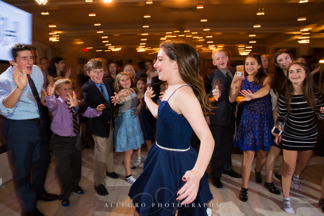 Allegro Photography bat mitzvah with the gang at pine brook cc