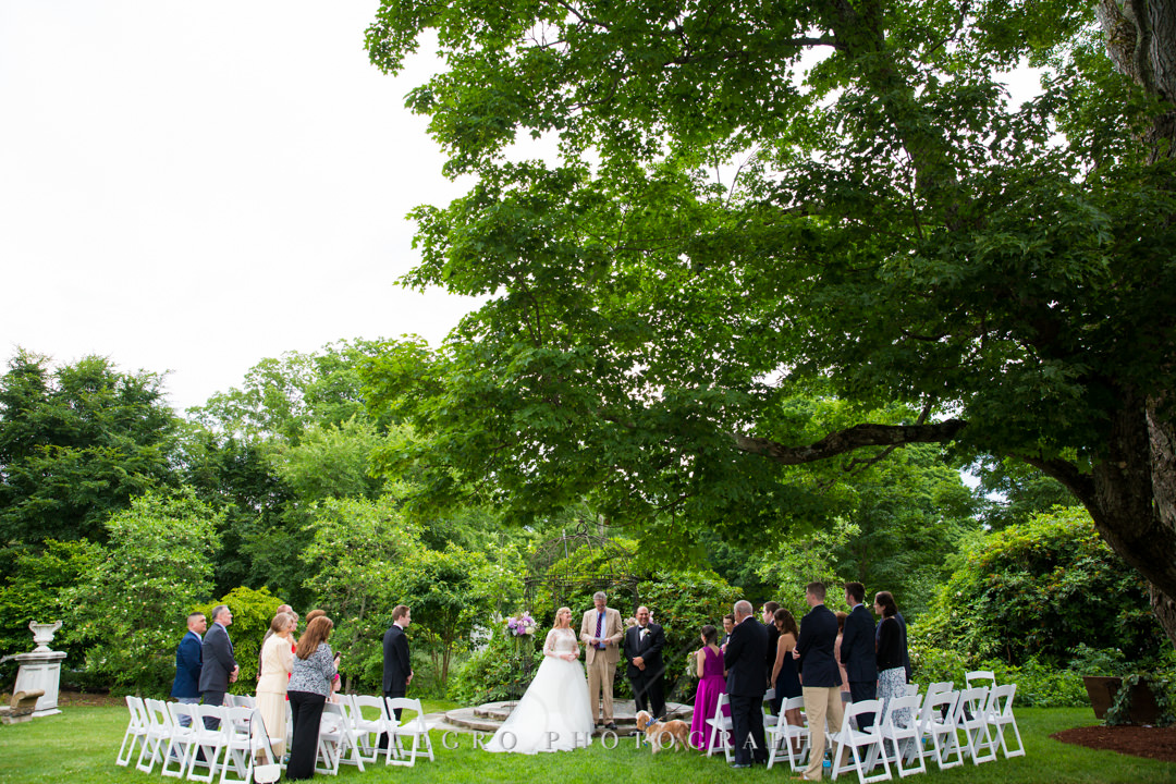 Intimate wedding at Gardens at Elm Bank | Allegro Photography