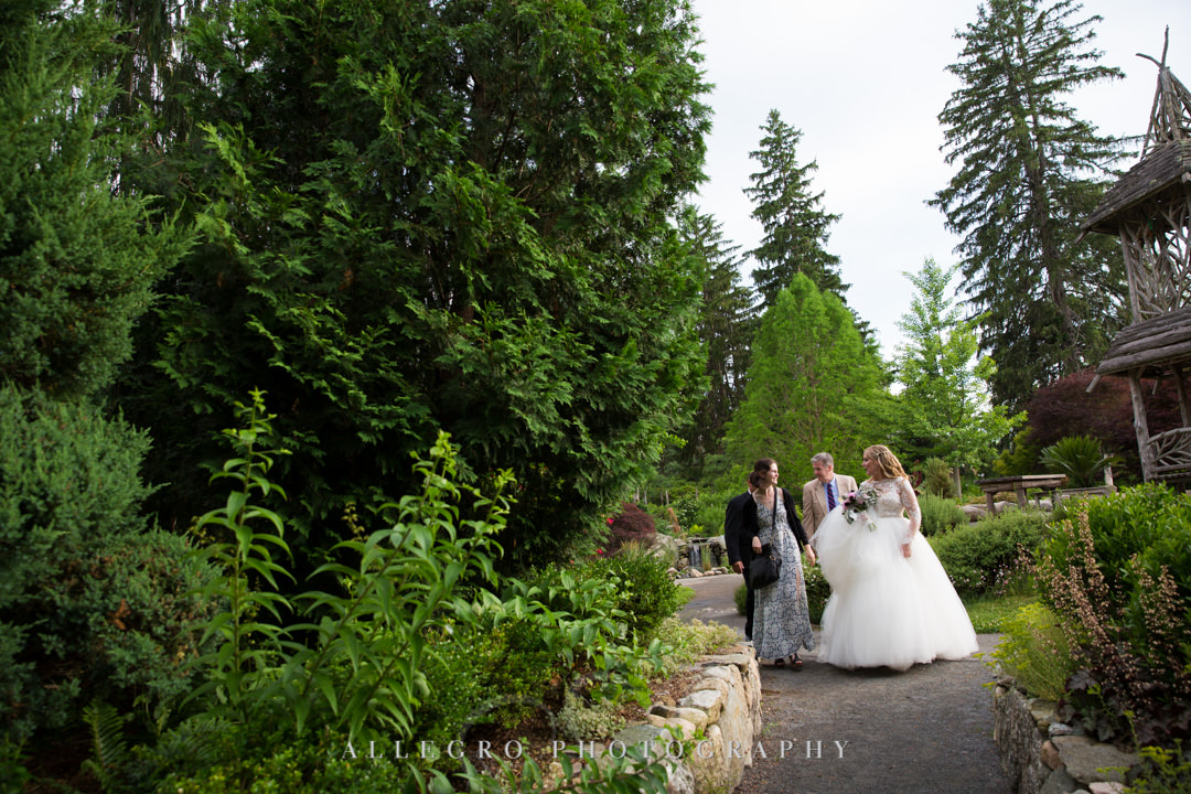 Bride and sons at outdoor gardens wedding | Allegro Photography