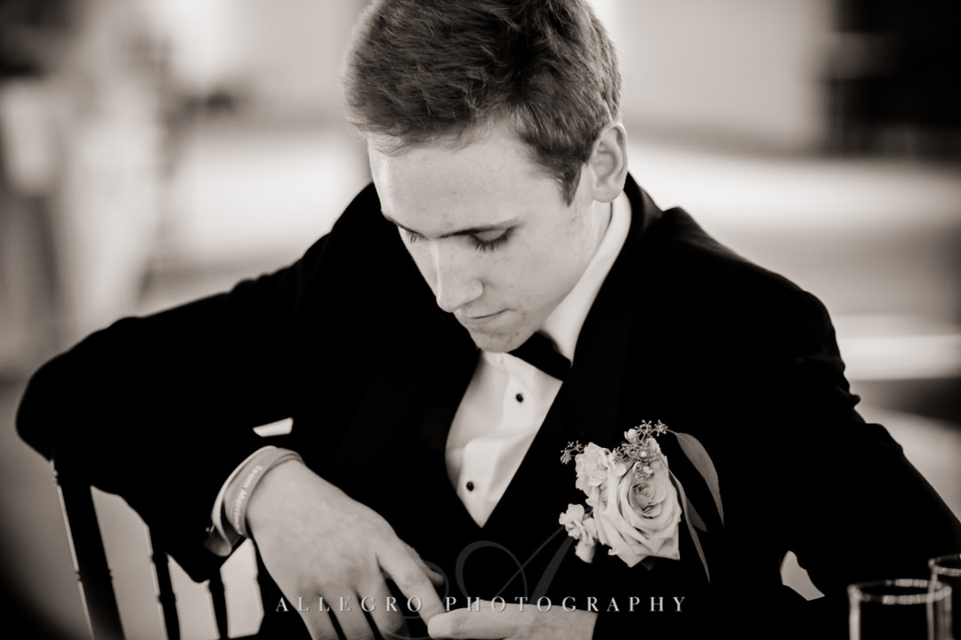 Groom's son at wedding table | Allegro Photography