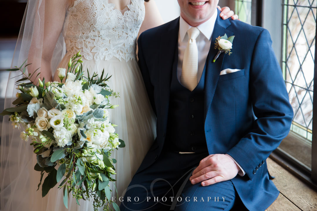 Beautiful bride and groom pose for Allegro Photography