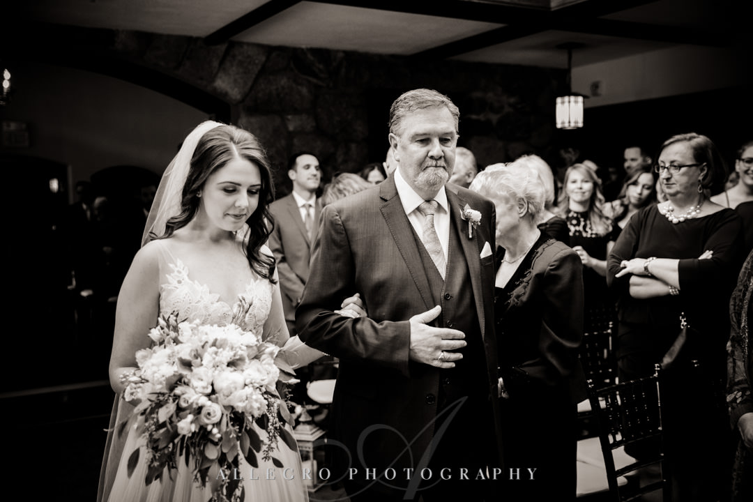 Father proudly walks daughter down the aisle