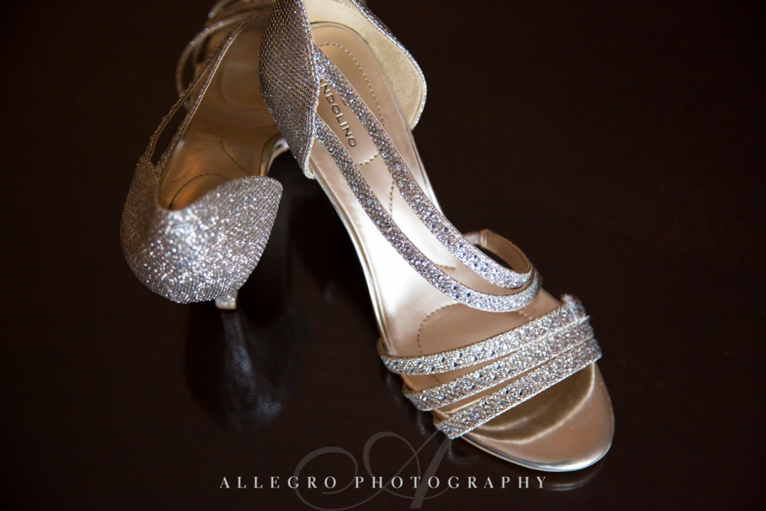 Silver sparkly heels | Allegro Photography