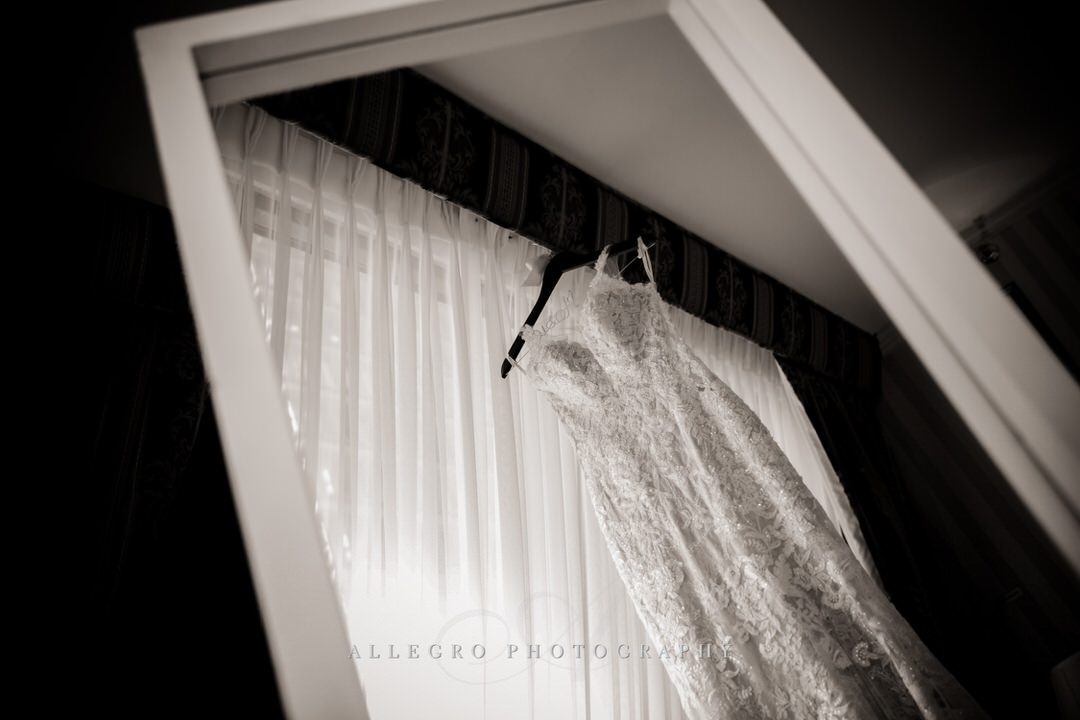 Black and White Martina Liana Wedding Gown