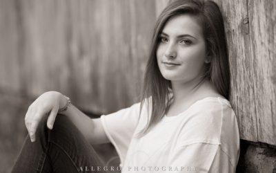 Miss C’s Senior Photos at the Natick Organic Community Farm